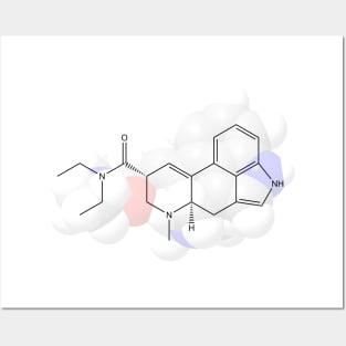 LSD Molecule Chemistry Posters and Art